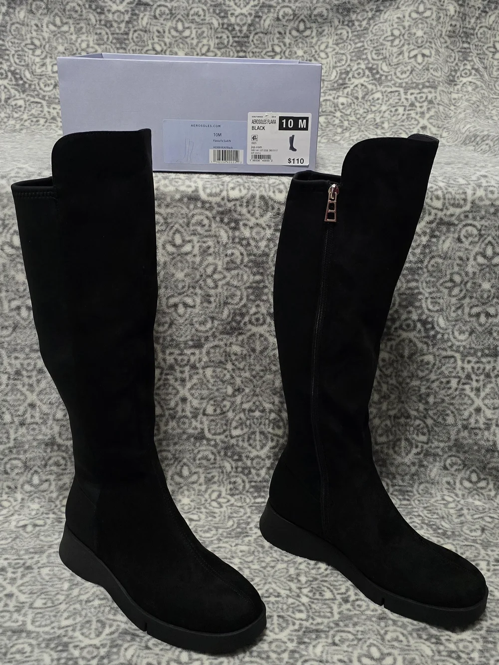 NEW Women's AEROSOLES Black Boots Size 10M
